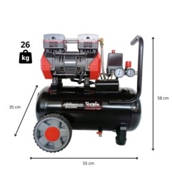COMPRESOR SILENT 24L 2HP CEVIK PRO CA-PRO27XS