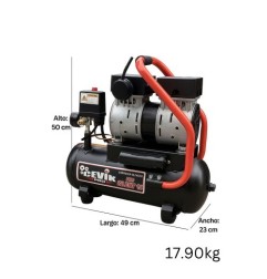 COMPRESOR SILENT 12L 1HP CEVIK PRO CA-PRO12SILENT