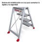 TABURETE ESCALERA ALTA SEGURIDAD ALUMINIO FARAONE TABURETE ESCALERA ALTA SEGURIDAD ALUMINIO FARAONE
