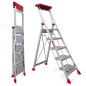 TABURETE ESCALERA ALTA SEGURIDAD ALUMINIO FARAONE OK