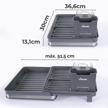 ESCURREPLATOS EXTENSIBLE CUBIERTOS VILEDA
