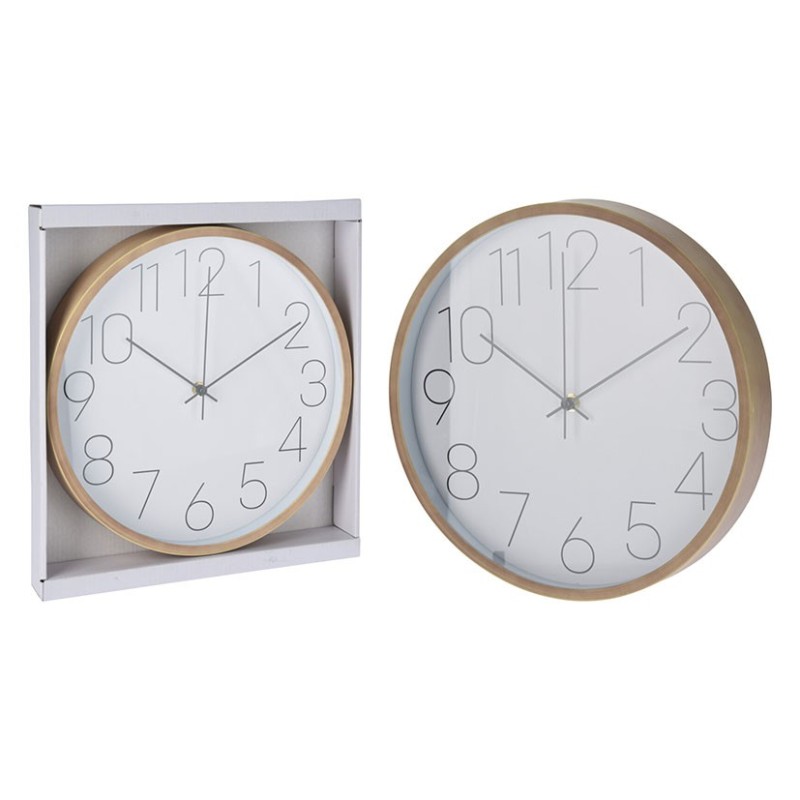 RELOJ PARED 30,5CM ARO MADERA