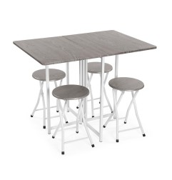 JUEGO DE MESA PLEGABLE Y 4 SILLAS