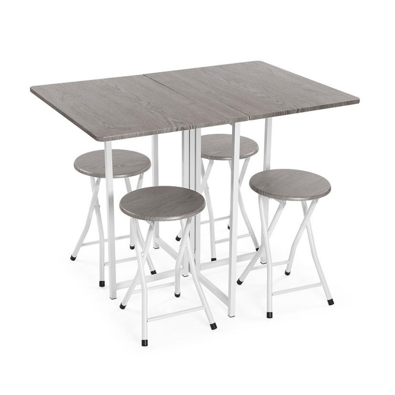 JUEGO DE MESA PLEGABLE Y 4 SILLAS JUEGO DE MESA PLEGABLE Y 4 SILLAS