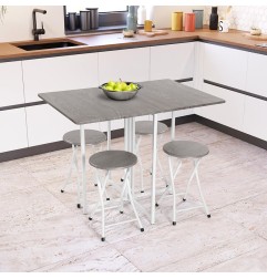 JUEGO DE MESA PLEGABLE Y 4 SILLAS