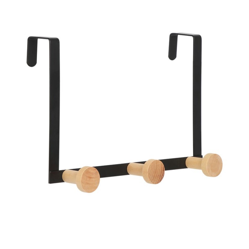 PERCHA METAL PARA PUERTA 3 GANCHOS