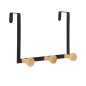 PERCHA METAL PARA PUERTA 3 GANCHOS