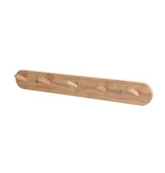 PERCHA BAMBU PARED 5 GANCHOS HABITEX