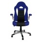 SILLA OFICINA VICTORIA AZUL CON BRAZOS