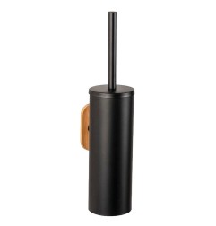 ESCOBILLERO INOX. NEGRO CERRADO OREA BAMBOO