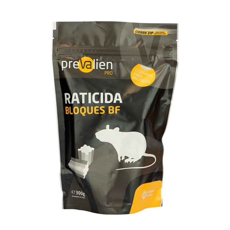 RATICIDA EN BLOQUES BRODIFACOUM PREVALIEN 300GR