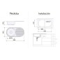 FREGADERO LONDRES 840X440MM PLASTIMODUL