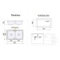 FREGADERO DUBLIN 800X480MM PLASTIMODUL