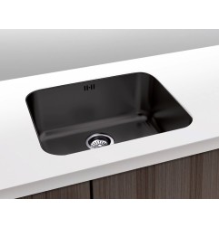 FREGADERO ROMA NEGRO ARENADO 500X400MM PLASTIMODUL