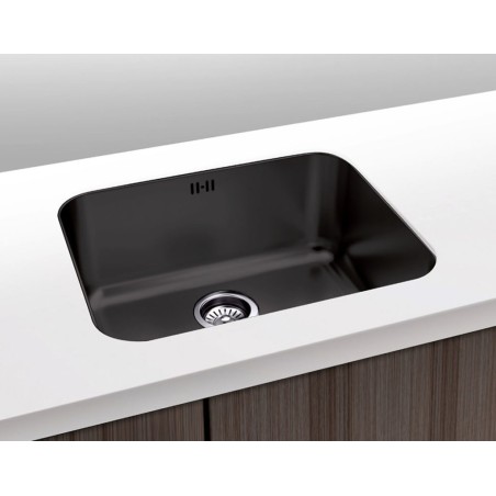 FREGADERO ROMA NEGRO ARENADO 500X400MM PLASTIMODUL