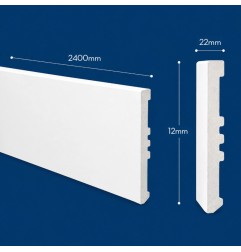 ZÓCALO RODAPIE ODEM D314 POLIESTIRENO 120X2400X22MM