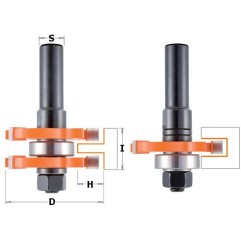 JUEGO 2 FRESAS PARA JUNTAS HM Z3 D47.6 MANGO 8MM