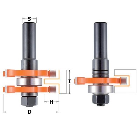 JUEGO 2 FRESAS PARA JUNTAS HM Z3 D47.6 MANGO 8MM