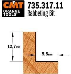 FRESA REBAJE CON RODILLO D31.7X12.7MM MANGO 6MM