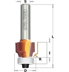 FRESA RADIO CONCAVO C/RODILLO I12.7 D16.7 MANGO 6MM