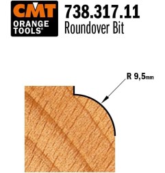 FRESA RADIO CONCAVO R9,5 C/RODILLO MANGO 6MM 738.317.11