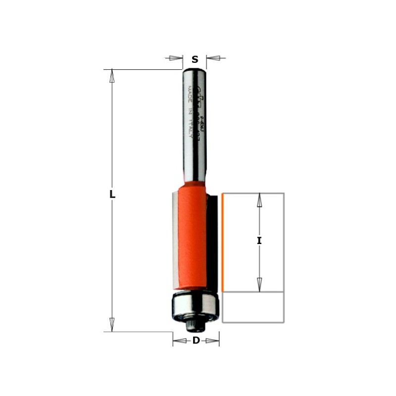 FRESA PARA REFUNDIR CON RODILLO 12.7X25.4MM MANGO 6MM