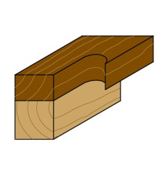 FRESA PARA REFUNDIR CON RODILLO 12.7X25.4MM MANGO 8MM