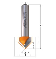 FRESA PARA RANURAR EN V 90º MANGO 8MM